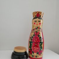 Оригинална руска матрьошка за бутилка, снимка 3 - Сувенири от дърво - 43819248