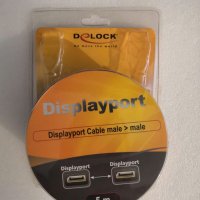 Delock Cable DisplayPort  5m, снимка 1 - Кабели и адаптери - 27235440
