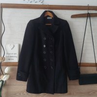 Черно дамско палто , снимка 2 - Палта, манта - 38738412