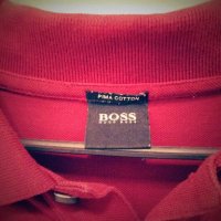 Оригинална мъжка блуза с яка Хуго Босс / Hugo Boss поло М, снимка 3 - Тениски - 28455232