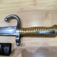 Френски щик нож Шаспо Chassepot M1866, снимка 4 - Антикварни и старинни предмети - 43218952