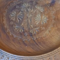 Немска дърворезбована чиния , снимка 3 - Декорация за дома - 37690705