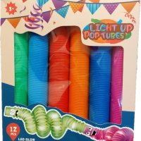 Комплект 12бр. светещи Pop Tubes - страхотни за подарък , парти , рожден ден , нова година, снимка 3 - Други - 38284332