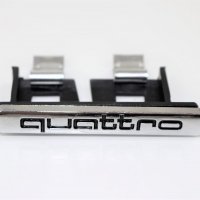 Емблема предна решетка за Ауди AUDI Sline S-line Мат Quattro Хром Лого, снимка 4 - Аксесоари и консумативи - 32257437
