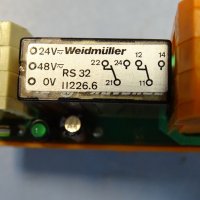 реле Weidmuller RS32 relay module 24VDC, снимка 3 - Резервни части за машини - 37257892
