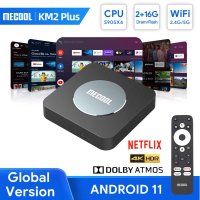 ТВ Бокс MECOOL KM2 PLUS Dolby, Android 11, WIFI, NETFLIX 4K Google, снимка 1 - Приемници и антени - 43750620