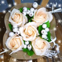 Различни модели подаръчна кошница с вечни ароматни сапунени рози букет роза , снимка 2 - Ръчно изработени сувенири - 37812229