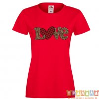 Дамска тениска Свети Валентин Love Gnome Valentine's 8, снимка 4 - Тениски - 35551929