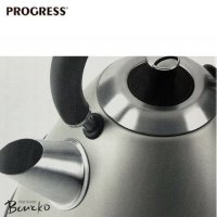 Кана във вид на чайник от неръждаема стомана Progress Ek 2649 1,7 L, 2200 W , снимка 3 - Кани - 39444356