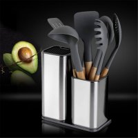 Настолен органайзер за кухненски прибори и ножове - инокс, снимка 6 - Други стоки за дома - 39983020