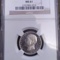 Сребърна монета 1 лев 1913 NGC, снимка 5 - Нумизматика и бонистика - 33437018