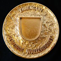Немски бронзов герб на Wallenhorst,преспапие., снимка 4 - Антикварни и старинни предмети - 27920371