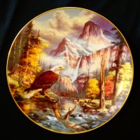 Рисувана канадска чиния Winston Roland порцелан,сертификат. , снимка 7 - Антикварни и старинни предмети - 26894540
