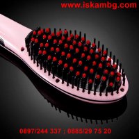 Йонизираща четка Fast Hair Straightener за изправяне и изсушаване на коса, снимка 15 - Преси за коса - 28384630