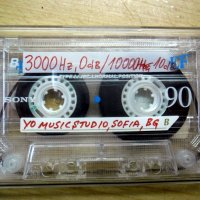 Аудио Тест касета с 3000 и 10000 Hz за настройка скорост и азимут на глава на касетофон касетен дек, снимка 1 - Радиокасетофони, транзистори - 35407453