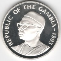 Gambia-20 Dalasis-1993-KM# 33-Olympic Games-Silver Proof, снимка 2 - Нумизматика и бонистика - 37330964