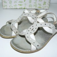 Bobbi Shoes сандали сиво/бяло кожа – 27 номер, снимка 8 - Детски сандали и чехли - 28723341