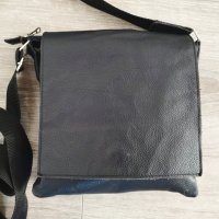 Мъжка чанта от естествена телешка кожа , снимка 1 - Чанти - 43230312