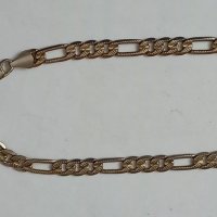 Ланец от стомана с позлата , снимка 2 - Колиета, медальони, синджири - 39903522
