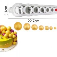 10 размера топче перли топчета силиконов молд форма фондан шоколад смола торта декор, снимка 1 - Форми - 33335179