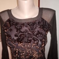 Mazina Paris, Made in France, Красива Блуза, Размер XS/S. Код 2158, снимка 2 - Блузи с дълъг ръкав и пуловери - 44069572