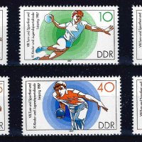 Германия ГДР 1987 - спорт MNH, снимка 1 - Филателия - 43604669