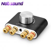 Nobsound Mini Bluetooth цифров Hifi аудио усилвател 50W+50W + Гаранция, снимка 9 - Ресийвъри, усилватели, смесителни пултове - 39851474