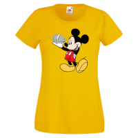 Дамска тениска Mickey Mouse Lexus .Подарък,Изненада,, снимка 10 - Тениски - 36528719