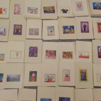2240 нови пощенски картички с детски рисунки - двулистни, снимка 4 - Други - 26975479