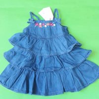 Английска детска дънкова рокля-Minoti, снимка 1 - Детски рокли и поли - 36722709