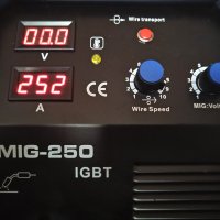 ТЕЛОПОДАВАЩО MIG 250А – серия MAX PROFESSIONAL - най-високо качество с транзистори ТОSHIBA