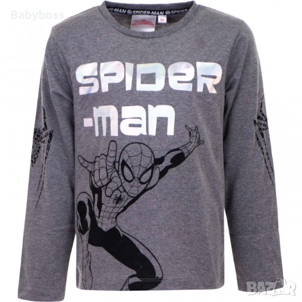 Блуза с дълъг ръкав за момче Спайдърмен, снимка 1