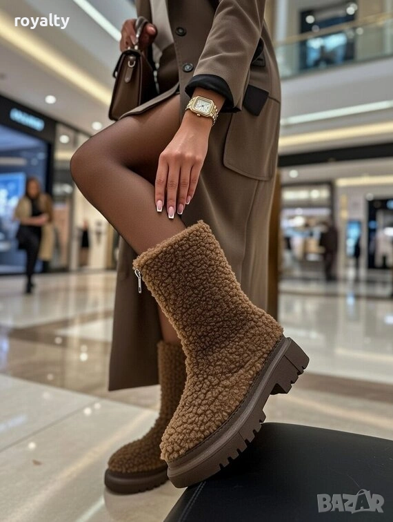 Равни боти - кафяви, снимка 1