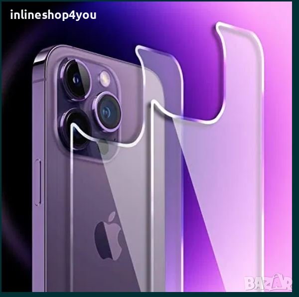 Стъклен Протектор за гръб за Apple iPhone 14 /14 Pro Max /Plus 13 Mini, снимка 1