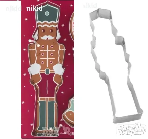 Войник от Лешникотрошачката контур висок метална форма резец за тесто сладки фондан, снимка 1