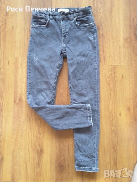 Дънки за момиче с коригиращ ластик 11-12 год-152 см/ЗАРА, снимка 1