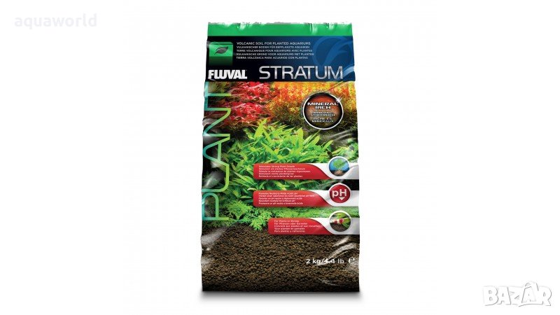 "ПРОМОЦИЯ" Субстрат Fluval PLANT AND SHRIMP STRATUM 1-­4 мм - 1,2,4,8 кг, снимка 1