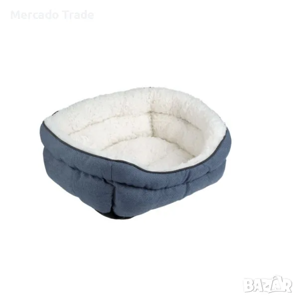 Легло за домашни любимци Mercado Trade, Правоъгълно, Тъмно син, снимка 1
