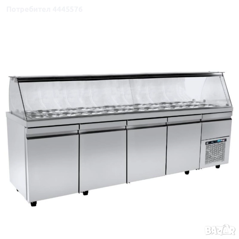 Хладилна витрина за салати – 224 см, снимка 1