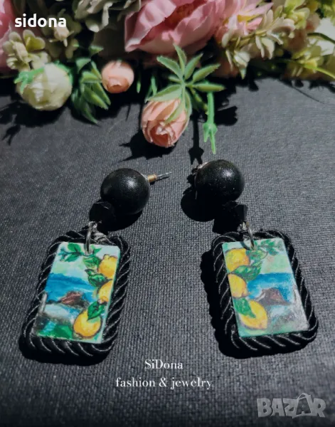 Ръчно рисувани обеци от SiDona fashion&jewelery, снимка 1