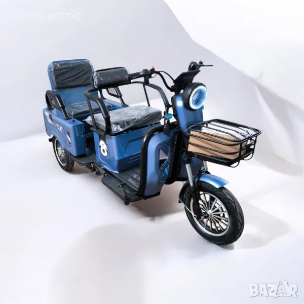 Електрическа Триколка blueElectric CARGO LUX 2000W | 48V | 24AH | BLUE, снимка 1