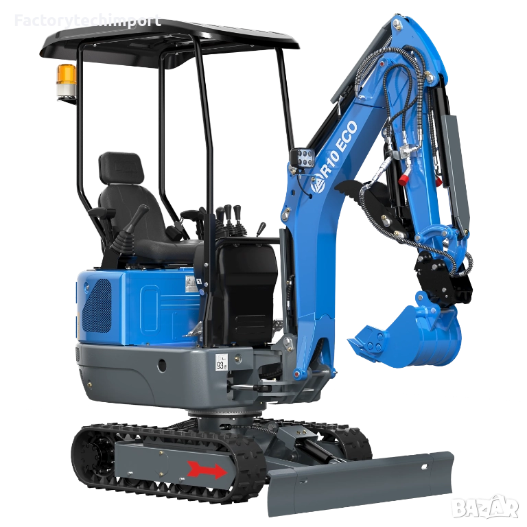 Мини багер RIPPA R10 ECO / 1 тон / Кубота двигател, снимка 1