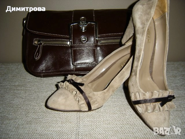 Елегантни обувки от естествен велур , снимка 1