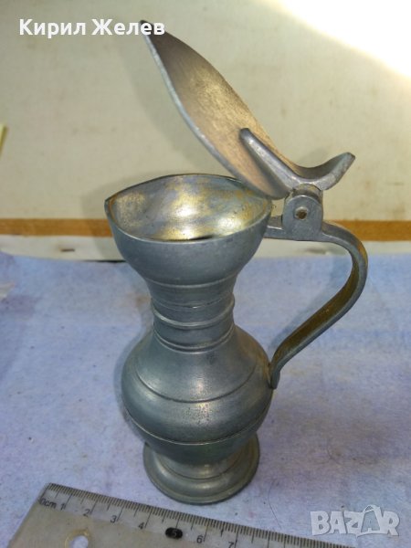 Стара КРАСИВА НЕМСКА КОЛЕКЦИОНЕРСКА ЦИНКОВА КАНИЧКА МАЙСТОРСКА ИЗРАБОТКА 42691, снимка 1