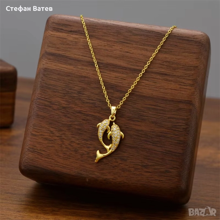 Колие „Делфини – вечна връзка“, снимка 1