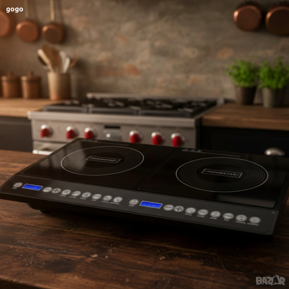 Двоен индукционен котлон Home Star HS-IND2002, снимка 1