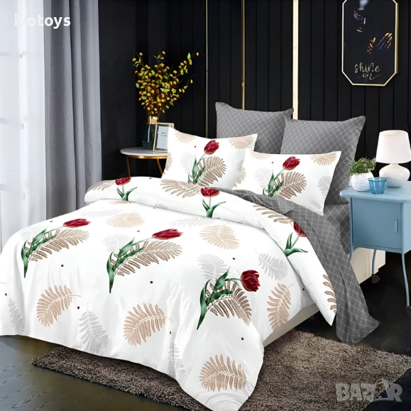 Двулицево спално бельо, 6 части - Модел WS17800, снимка 1