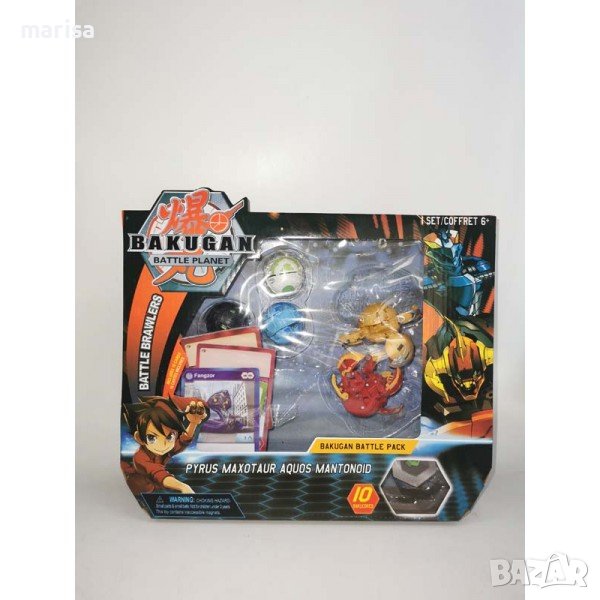 Комплект Бакуган 5 броя топчета с карти, в кутия - 203012, снимка 1