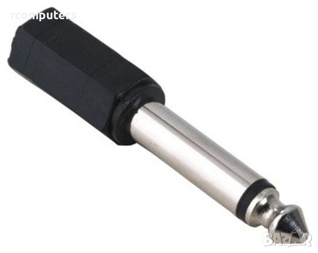 Преходник AUX 3.5 mm F-6.3mm M, снимка 1
