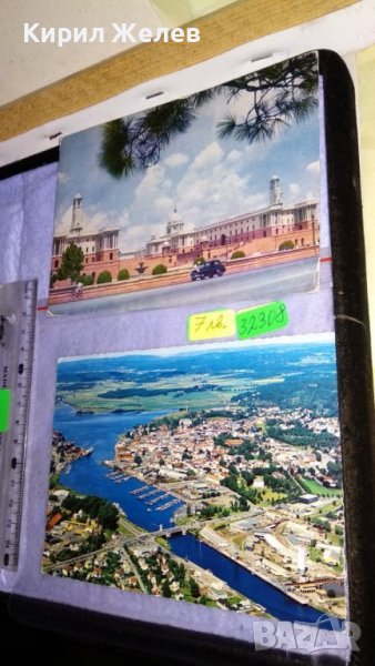 2 СТАРИ РЕДКИ ПОЩЕНСКИ КАРТИЧКИ НОРВЕГИЯ ИНДИЯ Ню ДЕЛХИ с ПОЩЕНСКИ МАРКИ 32308, снимка 1